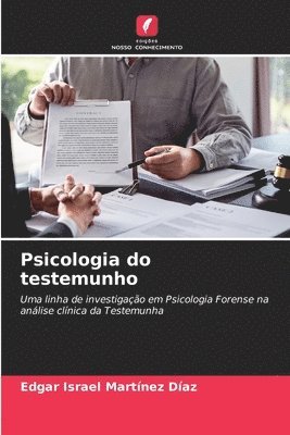 bokomslag Psicologia do testemunho