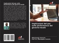 bokomslag Implicazioni del pac sulla performance del governo locale
