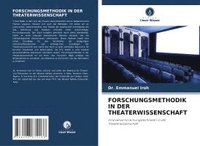bokomslag FORSCHUNGSMETHODIK IN DER THEATERWISSENSCHAFT