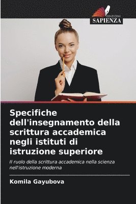 bokomslag Specifiche dell'insegnamento della scrittura accademica negli istituti di istruzione superiore