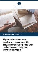bokomslag Eigenschaften von Underwritern und ihr Zusammenhang mit der Unterbewertung bei Börsengängen