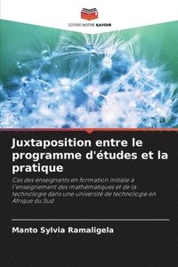 bokomslag Juxtaposition entre le programme d'études et la pratique
