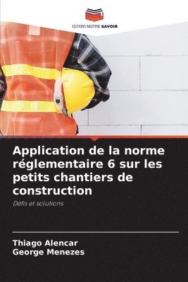 Thiago Alencar, George Menezes - Application de la norme réglementaire 6 sur les petits chantiers de construction, Häftad