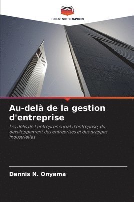 bokomslag Au-delà de la gestion d'entreprise