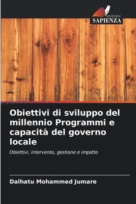 bokomslag Obiettivi di sviluppo del millennio Programmi e capacità del governo locale