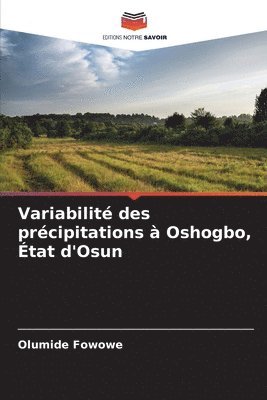 Variabilité des précipitations à Oshogbo, État d'Osun