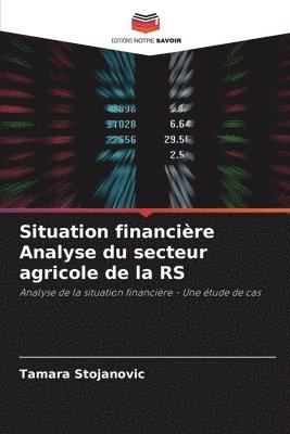 Situation financière Analyse du secteur agricole de la RS