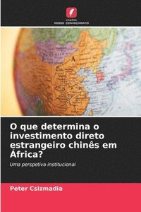 bokomslag O que determina o investimento direto estrangeiro chinês em África?