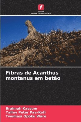 bokomslag Fibras de Acanthus montanus em betão