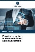 bokomslag Paratexte in der massenmedialen Kommunikation