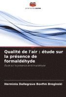 bokomslag Qualité de l'air : étude sur la présence de formaldéhyde