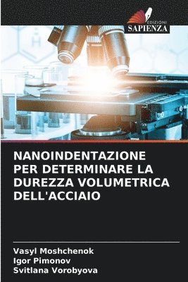 Vasyl Moshchenok, Igor Pimonov, Svitlana Vorobyova - Nanoindentazione Per Determinare La Durezza Volumetrica Dell'acciaio, Häftad