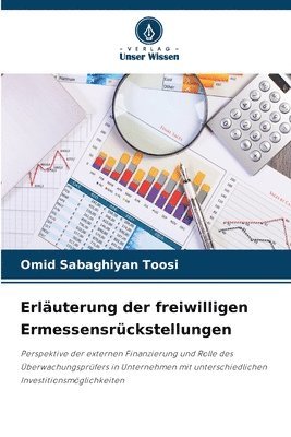 bokomslag Erläuterung der freiwilligen Ermessensrückstellungen