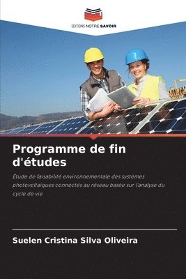 bokomslag Programme de fin d'études