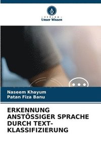 bokomslag Erkennung Anstössiger Sprache Durch Text-Klassifizierung