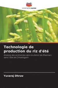 bokomslag Technologie de production du riz d'été