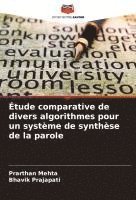 bokomslag Étude comparative de divers algorithmes pour un système de synthèse de la parole