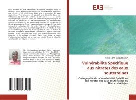 bokomslag Vulnérabilité spécifique des eaux souterraines aux nitrates