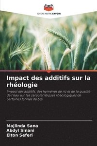 bokomslag Impact des additifs sur la rhéologie