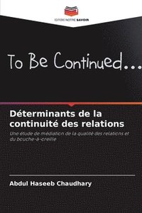 bokomslag Déterminants de la continuité des relations