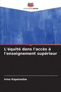 bokomslag L'équité dans l'accès à l'enseignement supérieur