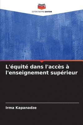 bokomslag L'équité dans l'accès à l'enseignement supérieur