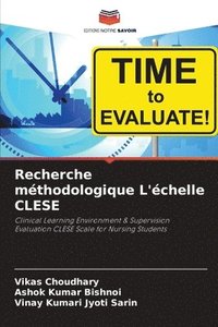 bokomslag Recherche méthodologique L'échelle CLESE