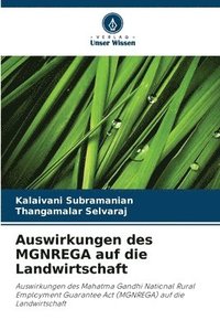 bokomslag Auswirkungen des MGNREGA auf die Landwirtschaft