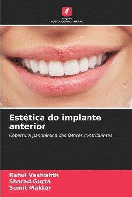bokomslag Estética do implante anterior
