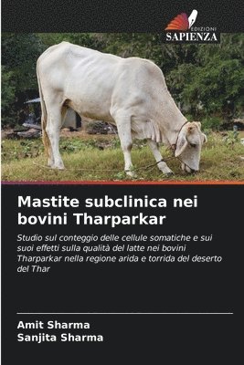 bokomslag Mastite subclinica nei bovini Tharparkar