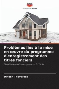 bokomslag Problèmes liés à la mise en oeuvre du programme d'enregistrement des titres fonciers