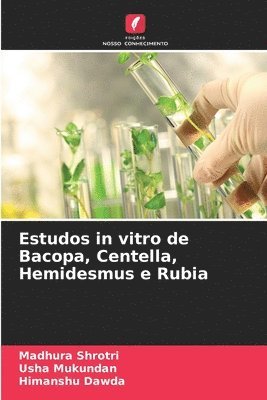 Estudos in vitro de Bacopa, Centella, Hemidesmus e Rubia