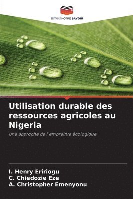 bokomslag Utilisation durable des ressources agricoles au Nigeria