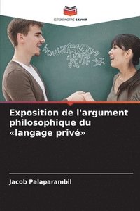 bokomslag Exposition de l'argument philosophique du 'langage privé'