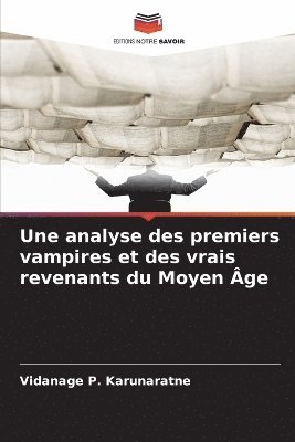 bokomslag analyse des premiers vampires et des vrais revenants du Moyen Âge