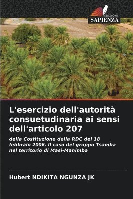 bokomslag L'esercizio dell'autorità consuetudinaria ai sensi dell'articolo 207