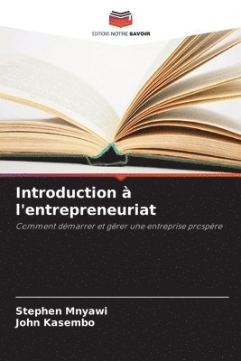 bokomslag Introduction à l'entrepreneuriat