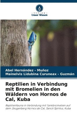 Reptilien in Verbindung mit Bromelien in den Wäldern von Hornos de Cal, Kuba