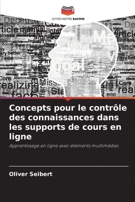 bokomslag Concepts pour le contrôle des connaissances dans les supports de cours en ligne