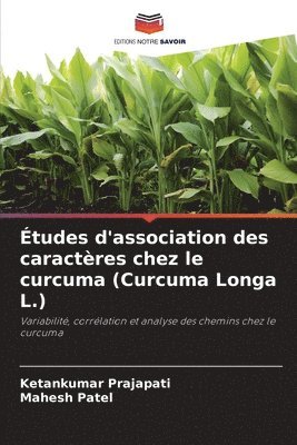 Ketankumar Prajapati, Mahesh Patel - Études d'association des caractères chez le curcuma (Curcuma Longa L.), Häftad