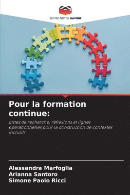 Alessandra Marfoglia, Arianna Santoro, Simone Paolo Ricci - Pour la formation continue, Häftad