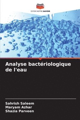 Analyse bactériologique de l'eau