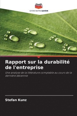 Rapport sur la durabilité de l'entreprise