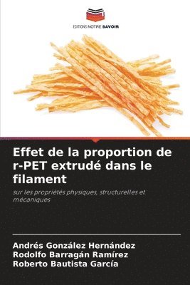 Effet de la proportion de r-PET extrudé dans le filament