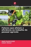 Abdul Rashid Khilji, Zubair Ahmad - Fatores que afetam a eficiência no trabalho do pessoal agrícola, Häftad
