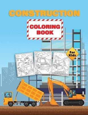 Construction Vehicles Coloring Book For Kids 1