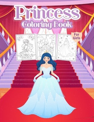 bokomslag Princess Coloring Book for Girls