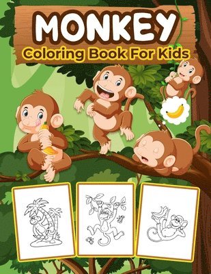 Monkey Coloring Book for Kids 1