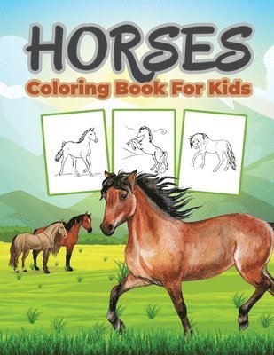 bokomslag Horse Coloring Book for Kids