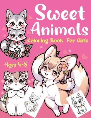 Sweet Animals Coloring Book For Girls 1